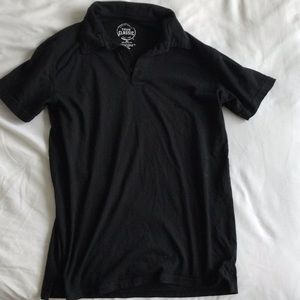 true classic black shirt with collar